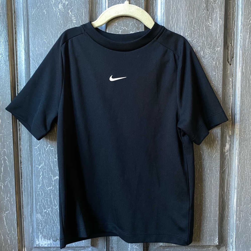 Nike Kids Black Short Sleeve Tee Dri Fit